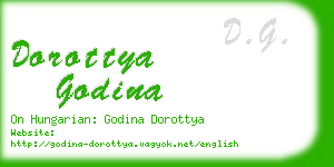 dorottya godina business card